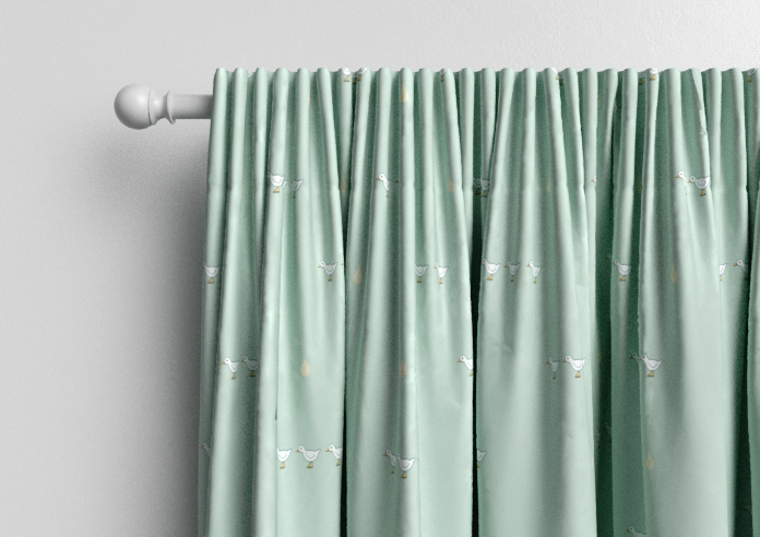 Puddle Down, Mummy Duck Egg - Made to Measure Curtains - Image 9